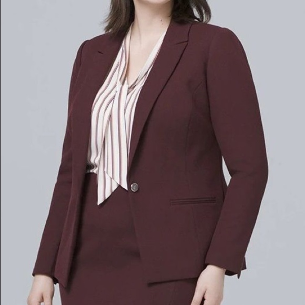 White House Black Market Plus Luxe Suiting Jacket